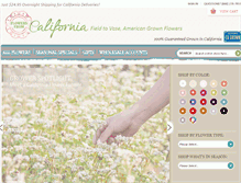Tablet Screenshot of flowersfromcalifornia.com